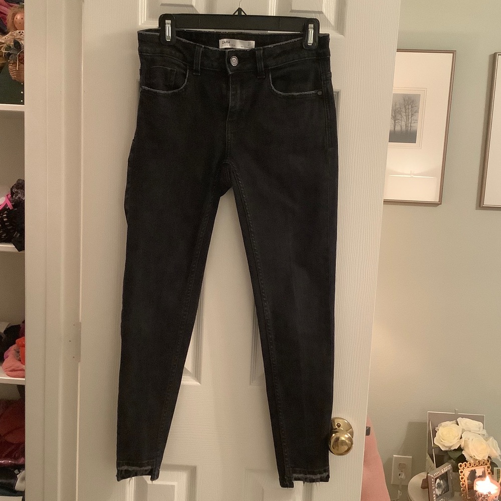 Zara black denim jeans